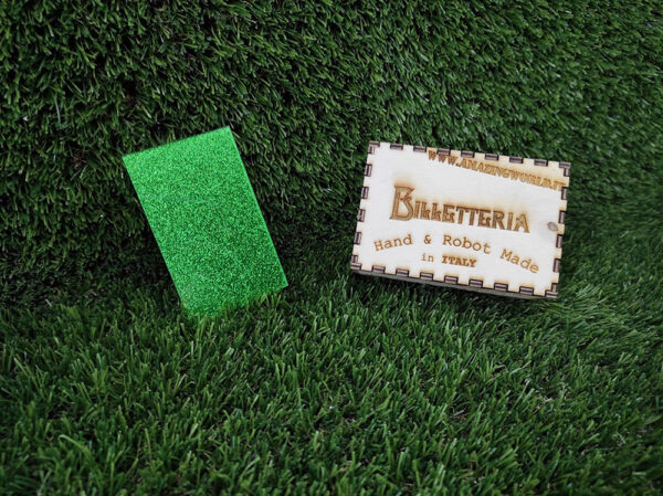 Billetteria – pannelli Verdi glitter per Billet Box