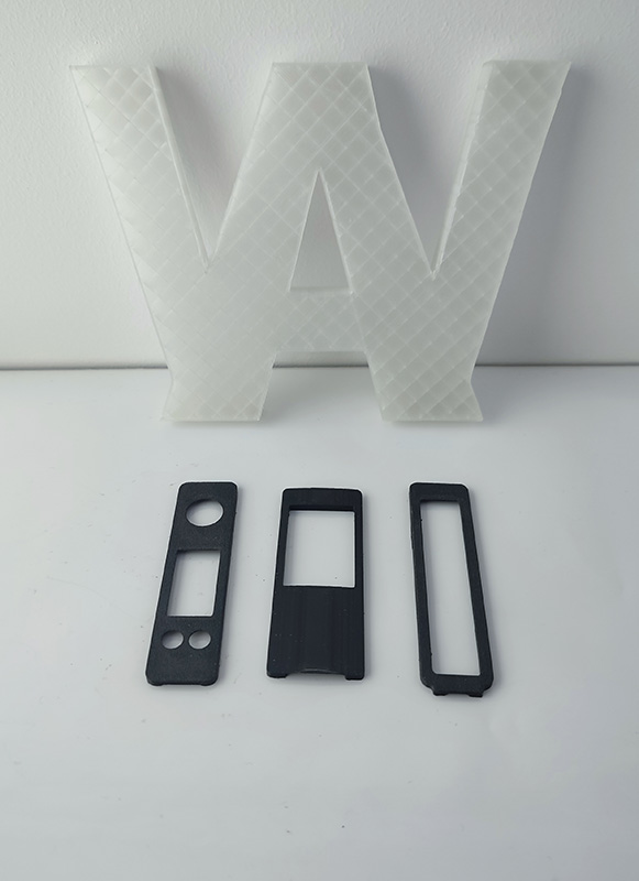 Billetteria - pannelli con finestra batteria e boro stampati 3d per Stubby